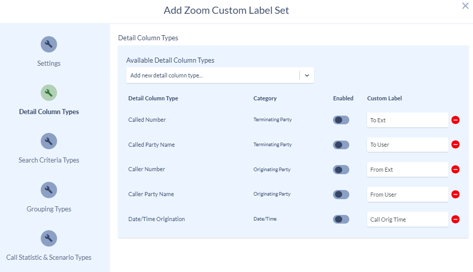 Label widgets and report fields with your organization’s terminology.